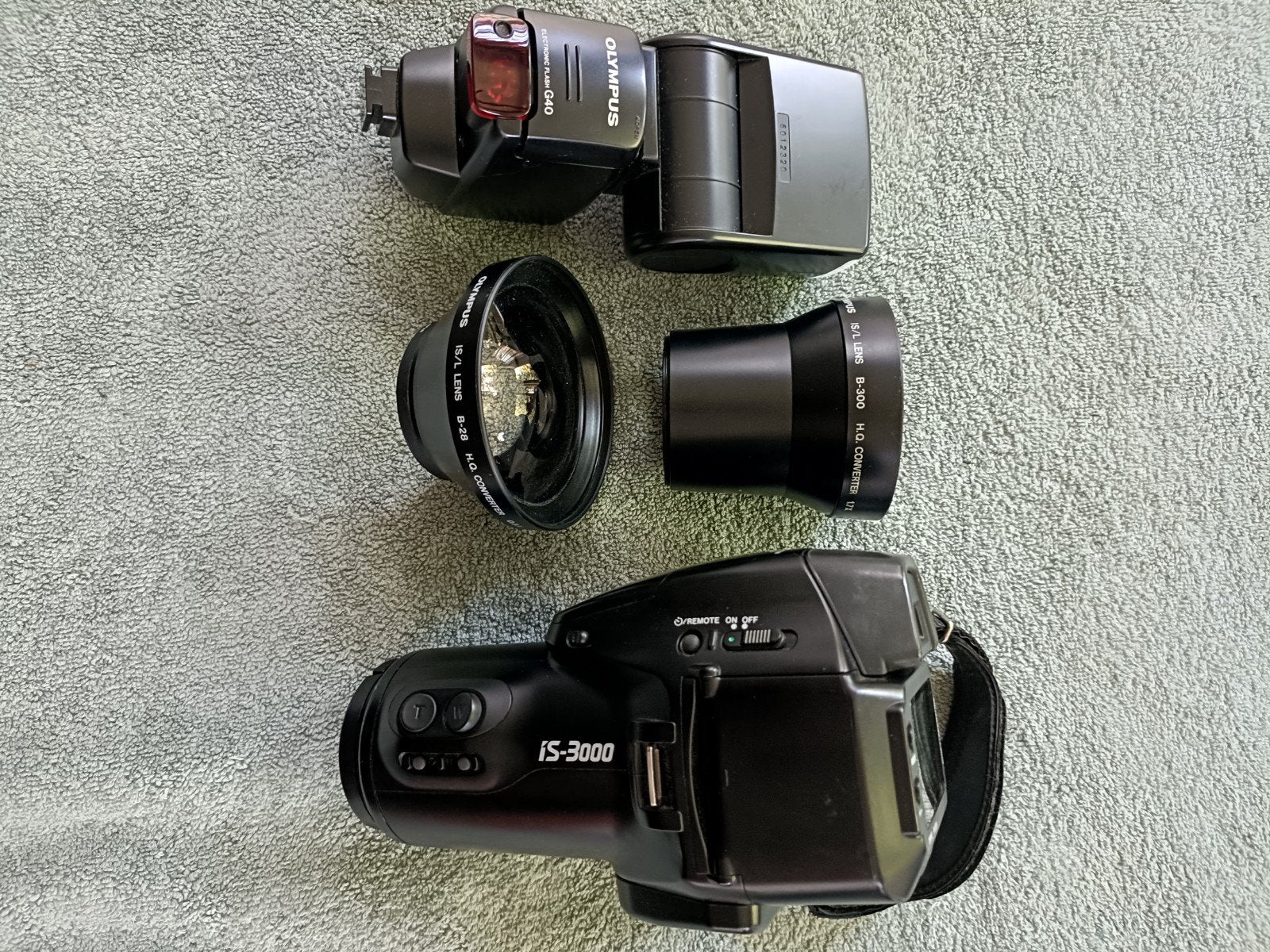 Olympus iS-3000 analoge camera complete set - goed werkend, Ophalen of Verzenden