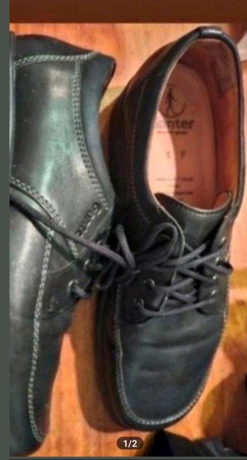 Ganter schoenen, maat 8 F. 42 Zwart Comfortabel, Ophalen of Verzenden, Zwart, Ganter