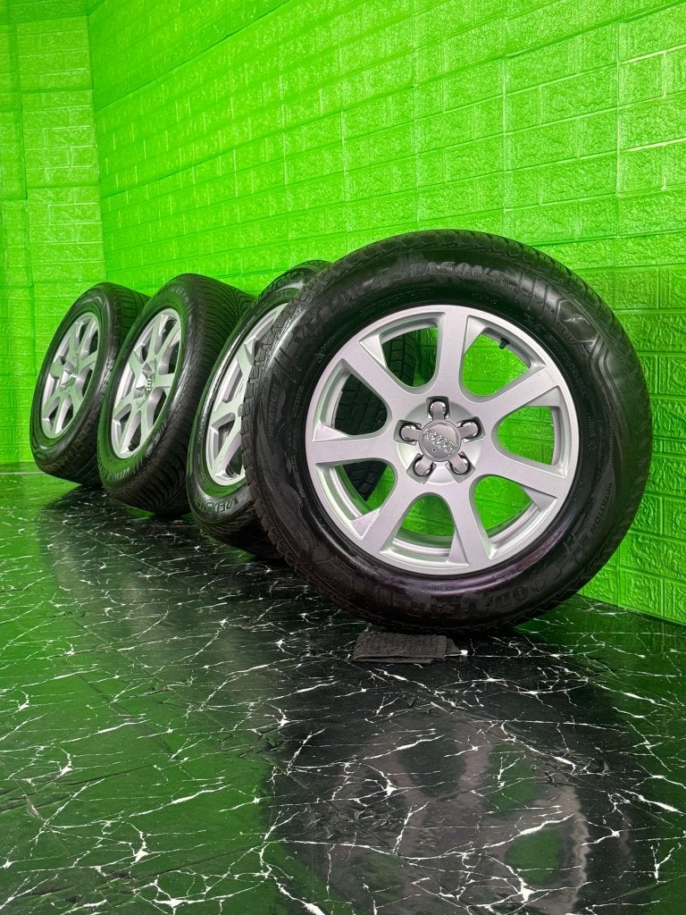 Originele Audi Q5 SQ5 velgen 17" 5x112 all-season, Niet ingevuld, Gebruikt, Banden en Velgen, Niet ingevuld