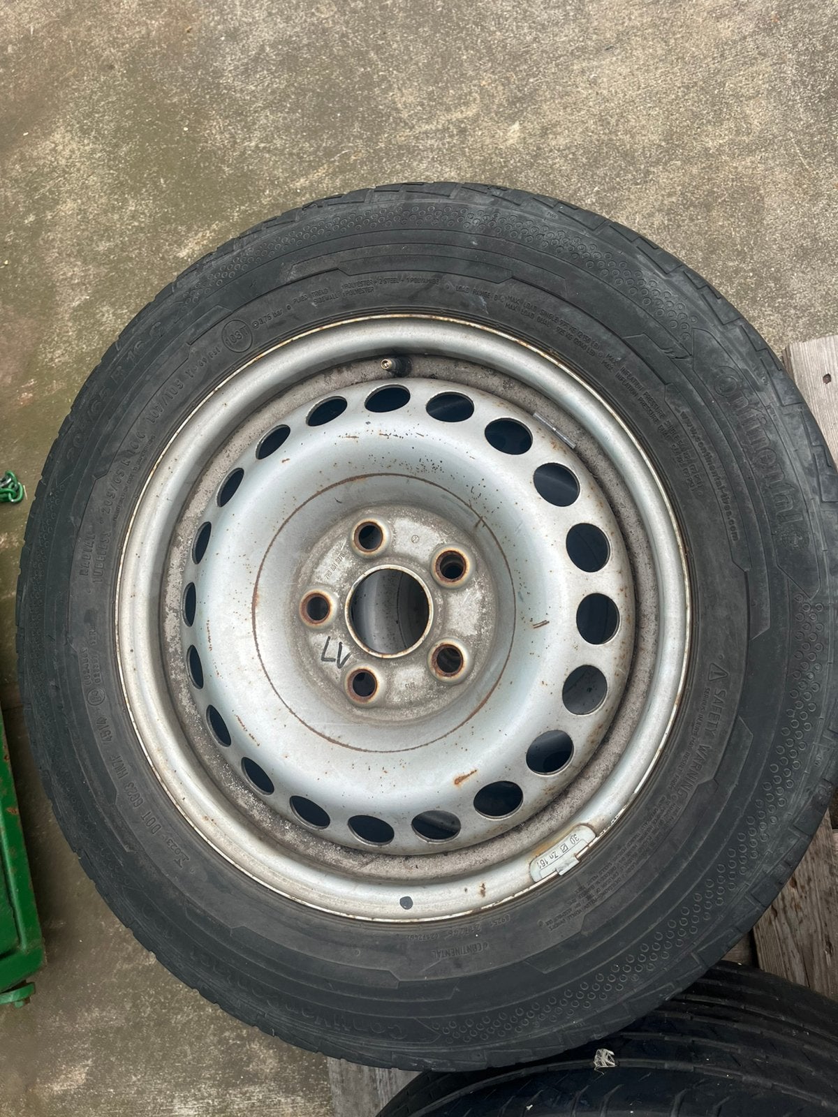 Winterbanden VW Caddy, Ophalen, Gebruikt