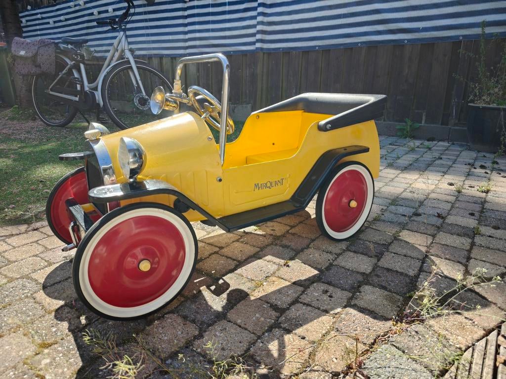 Vintage Gele Trapauto "Mr. Quant" - in goede staat, Ophalen, Gebruikt