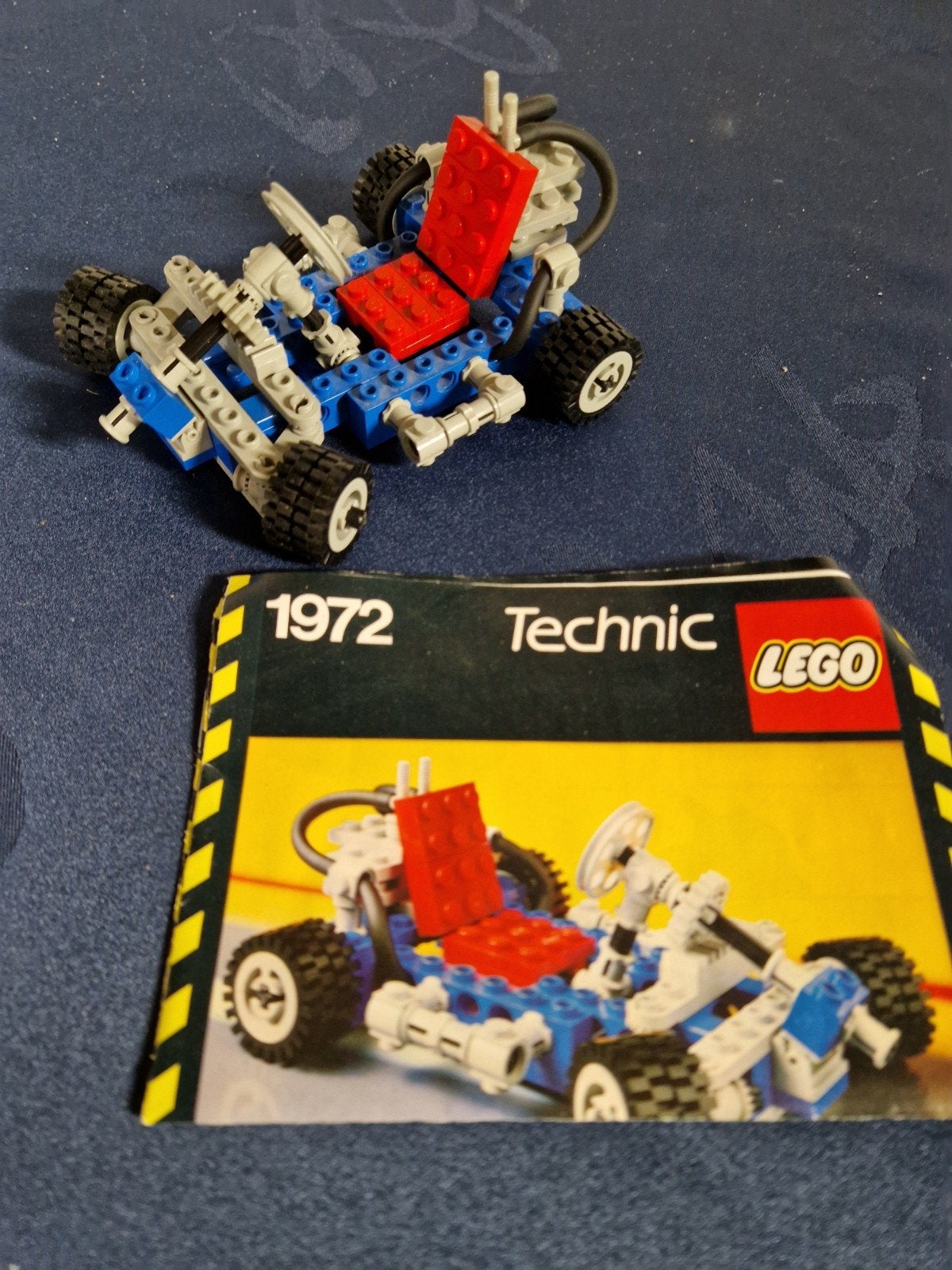 Lego technic 1972 blauwe kart zonder doos, Gebruikt, Lego, Ophalen of Verzenden, Technic