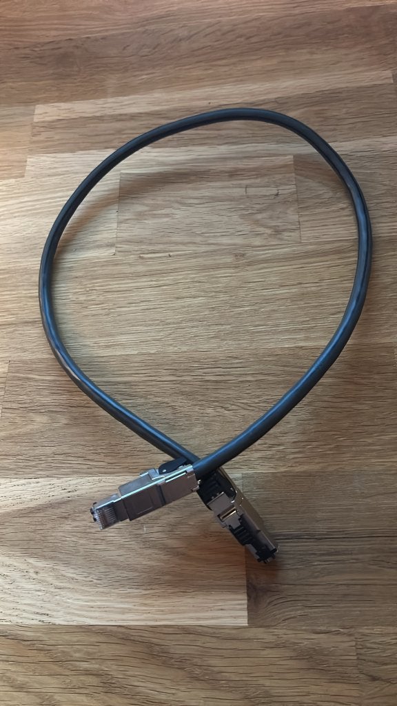 AudioQuest Carbon CAT7 Ethernet netwerkkabel 0,75 meter, Audio, Tv en Foto, Ophalen of Verzenden, Zo goed als nieuw, Minder dan 2 meter