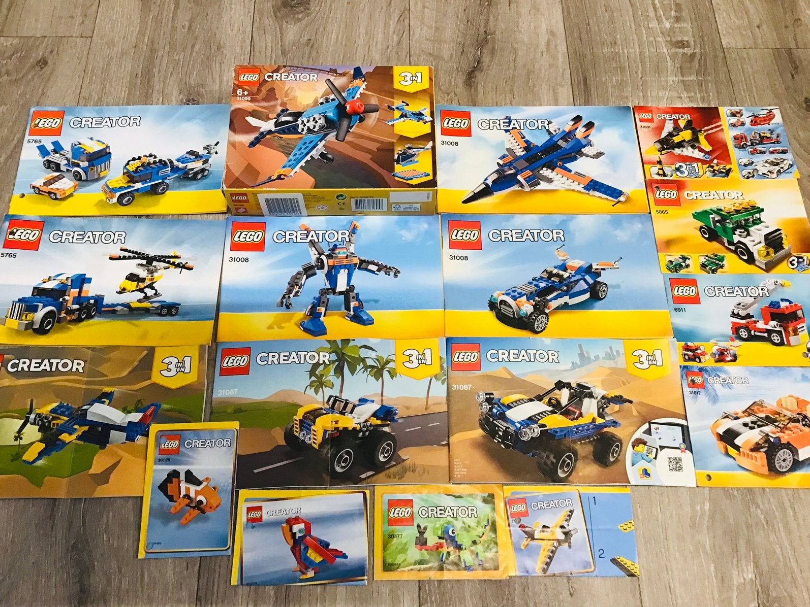 LEGO creator 12 sets, instructies, ook los aangeboden, ZGAN, Lego, Inclusief instructies, Ophalen of Verzenden, Zo goed als nieuw