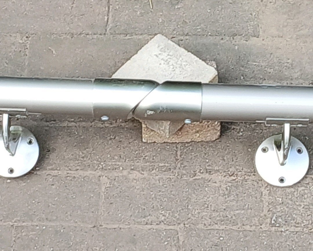 ✅️ Verstelbare aluminium trapleuning, Ophalen, Gebruikt, Trap, Opvouwbaar of Inschuifbaar