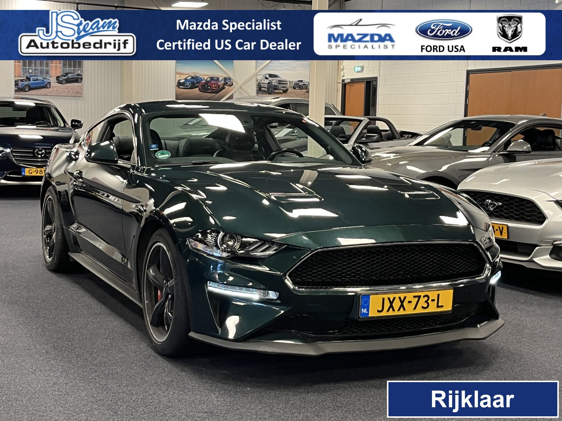 Ford Mustang Fastback 5.0i V8 BULLITT 460PK Brembo MagneRide, 12 maanden, Overige carrosserieën, 4 stoelen, Leder
