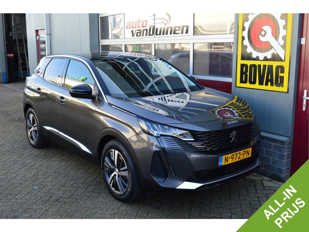 Peugeot 3008 1.6 HYbrid 225 Allure Pack Business O.a: Navi,, Met garantie (alle), 179 pk, Leder en Stof, Origineel Nederlands