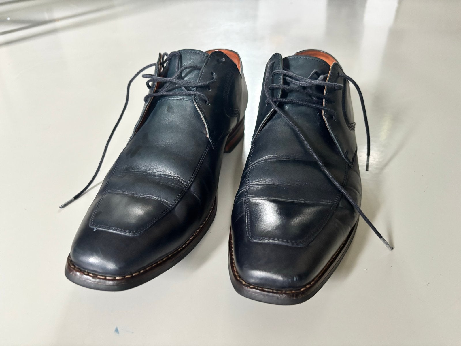 Van Lier Nette Schoenen - maat 43, Blauw, Ophalen of Verzenden, Gedragen, Veterschoenen