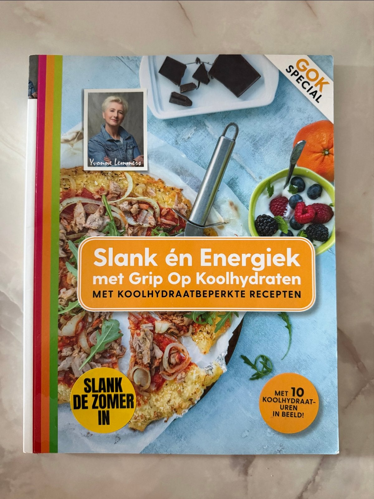 Slank en Energie met Grip Op Koolhydraten Kookboek, Boeken, Hoofdgerechten, Ophalen of Verzenden, Zo goed als nieuw, Gezond koken