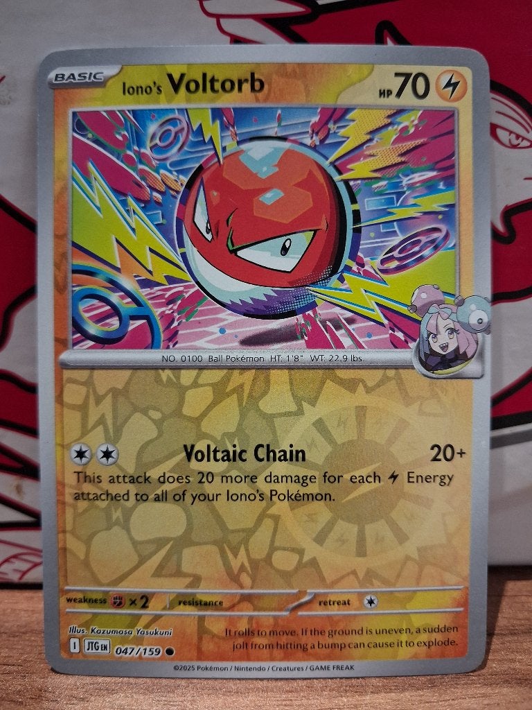 Pokemon Voltorb JTG 047/159 reverse holo, Ophalen of Verzenden, Nieuw, Losse kaart