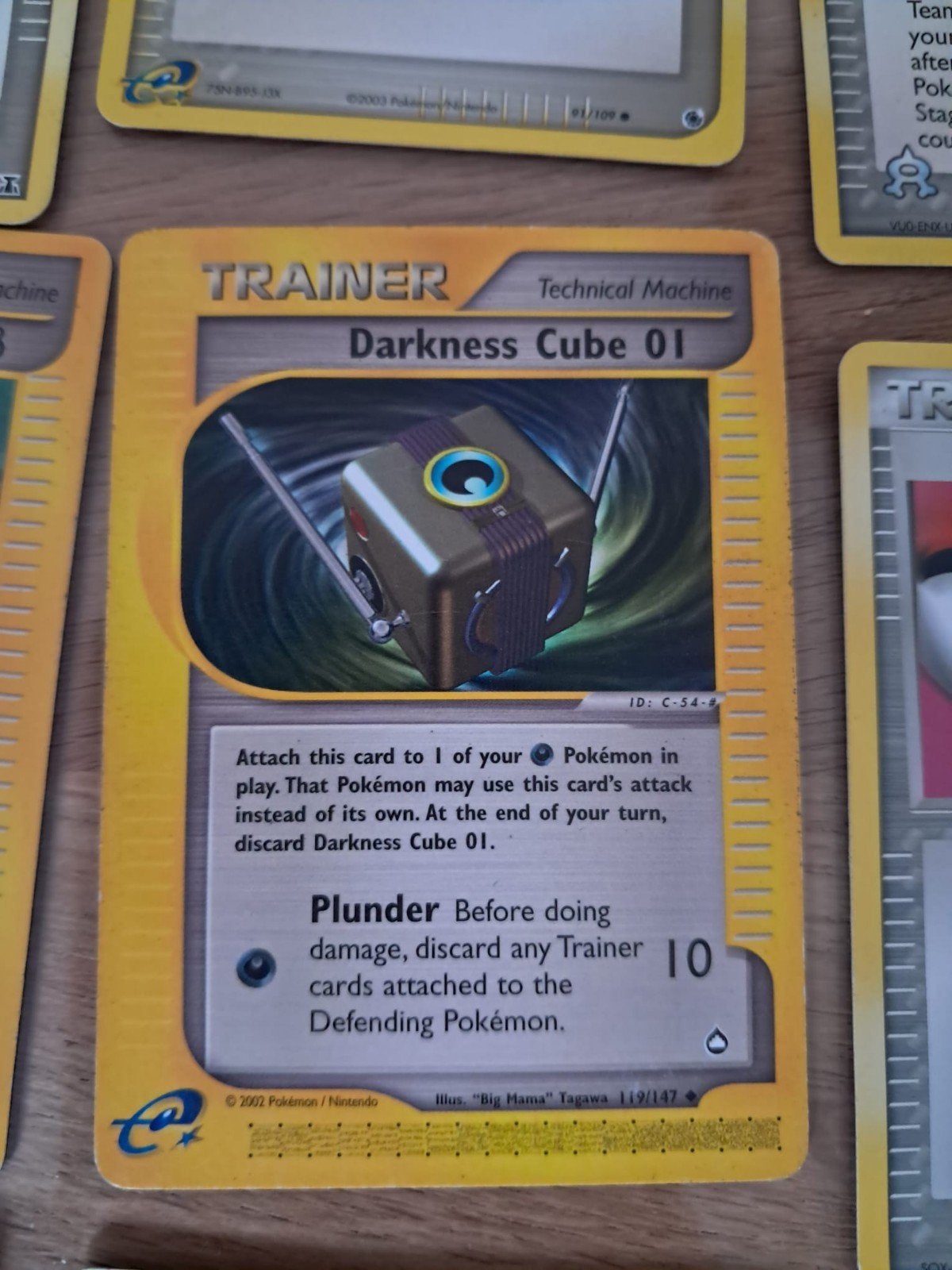 Pokémon Trainer Kaart: Darkness Cube 01 (2002), Verzenden