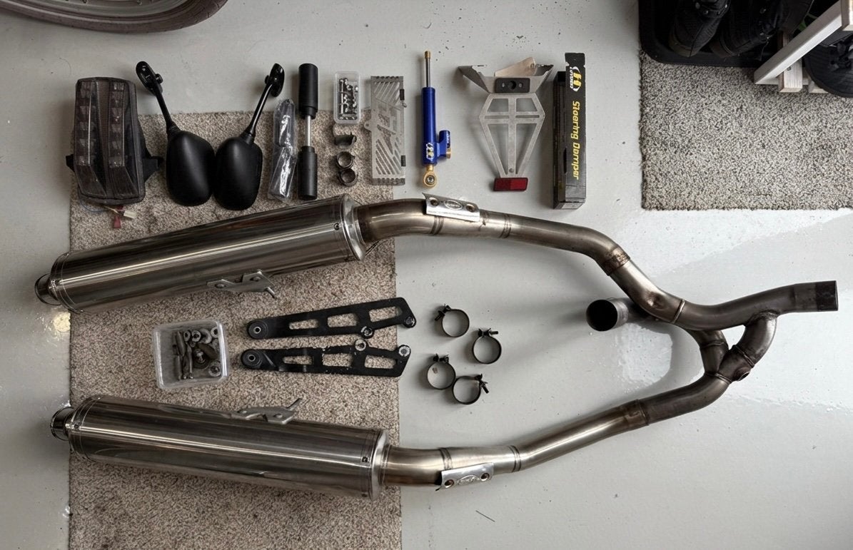 Suzuki SV1000 S N Jama Laser uitlaat Hyperpro stuurdemper, Ophalen of Verzenden, Gebruikt