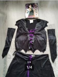 Nieuw 7 dlg Moonlight + pruik outfit mt L, Carnaval, Maat 42/44 (L), Nieuw, Ophalen of Verzenden
