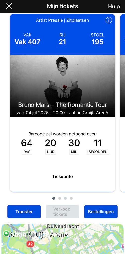 Bruno mars tickets, Tickets en Kaartjes, Concerten | Pop, Twee personen