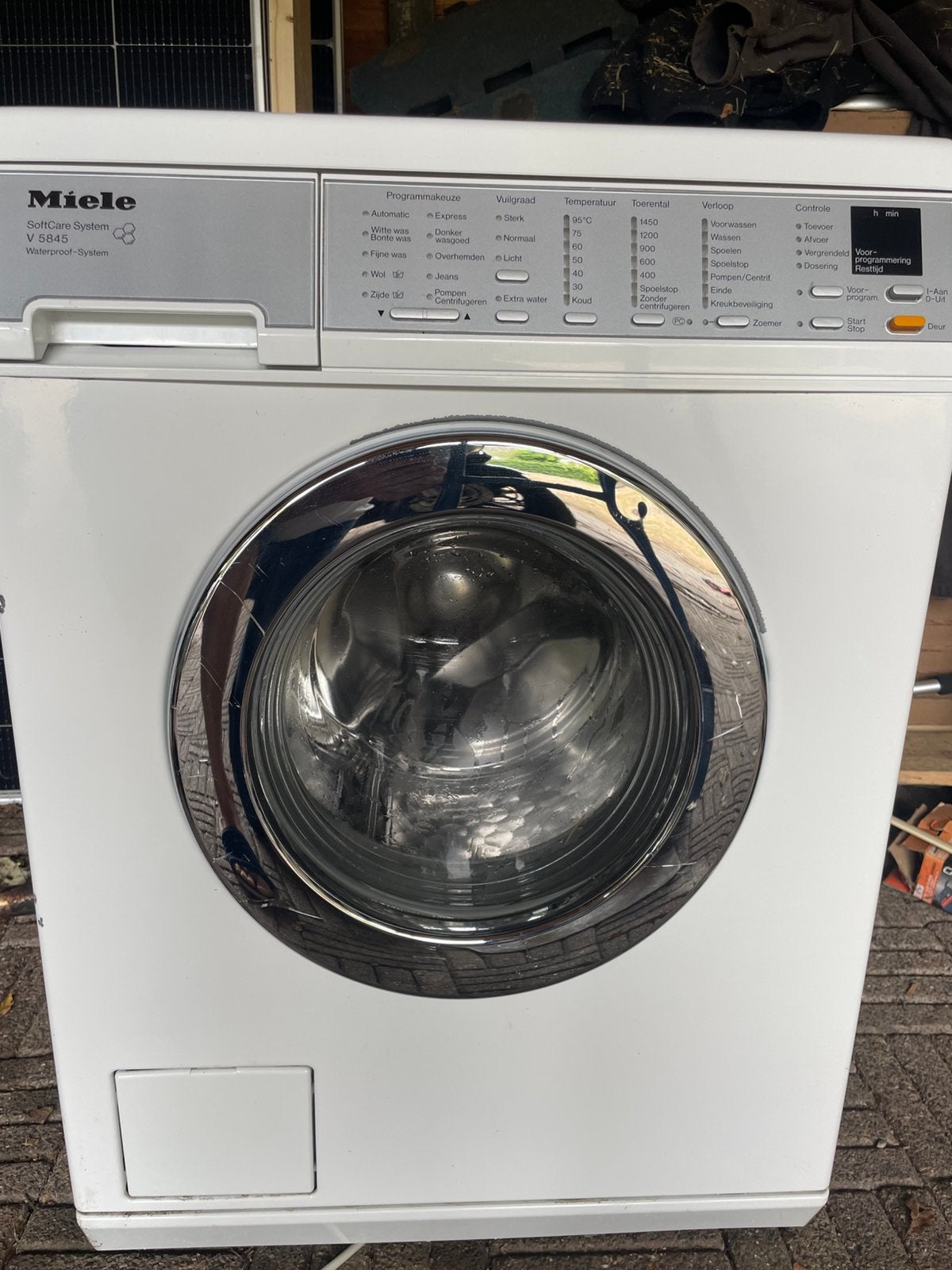 Miele wasmachine en droger, Ophalen, Gebruikt, 85 tot 90 cm, 1200 tot 1600 toeren