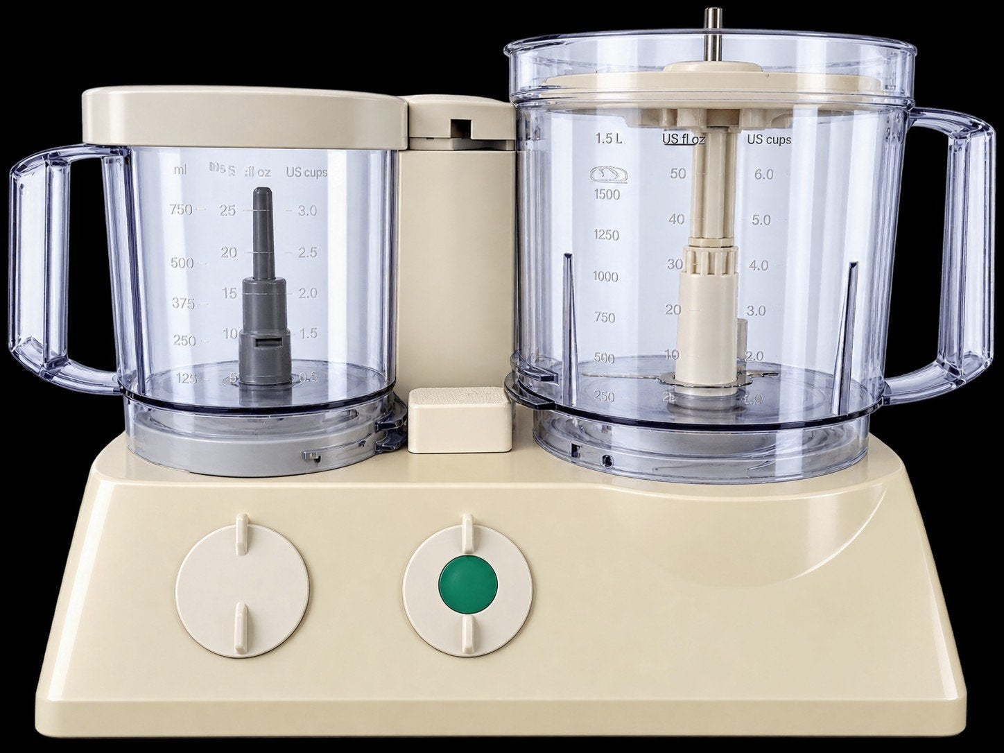 Philips Foodprocessor HR2870/HR2872 met diverse accessoires, Gebruikt, 1 tot 2 liter, 2 snelheden, Ophalen of Verzenden