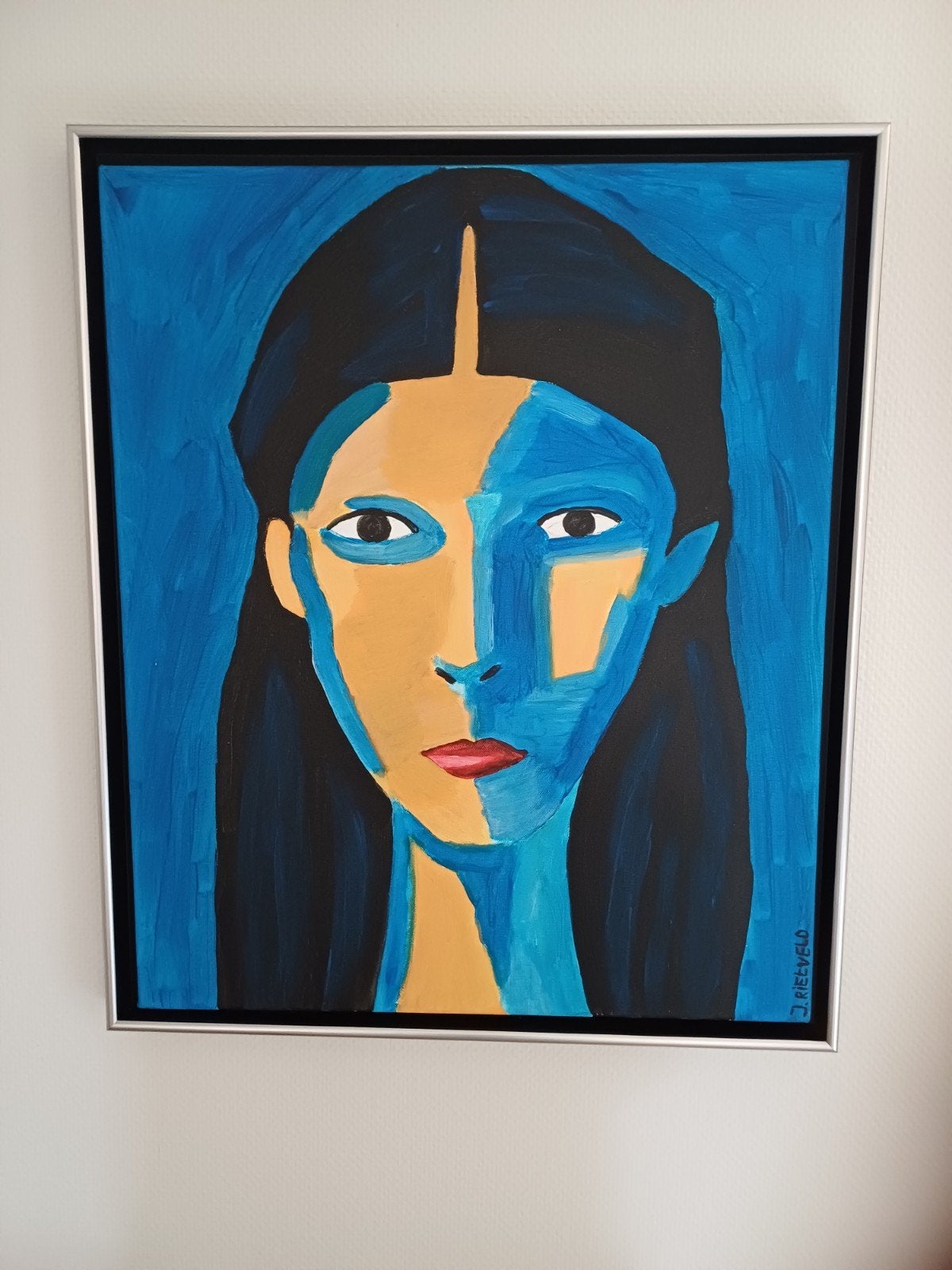 schilderij 50x60cm acryl gesigneerd, Ophalen