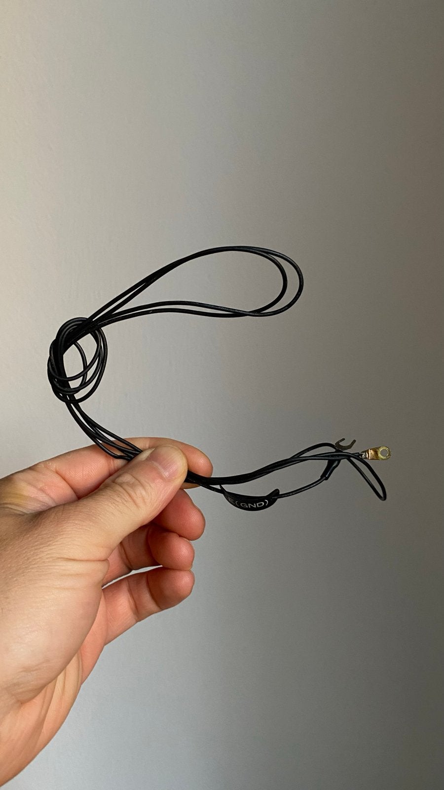 Technics sl1900 aardekabel 140cm, Ophalen of Verzenden, Gebruikt, Minder dan 2 meter, Overige kabels