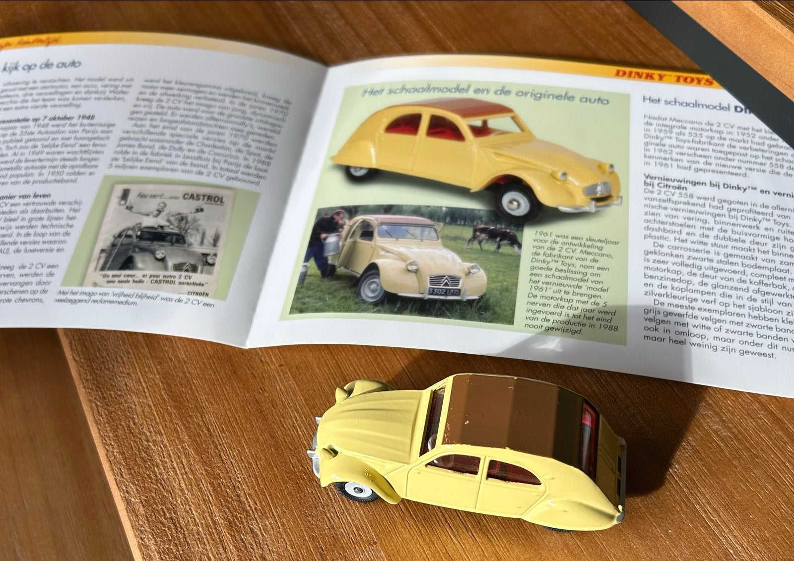 Dinky Toys Citroën 2 CV Model 1961 - Schaalmodel, Ophalen of Verzenden, Zo goed als nieuw, Auto, Dinky Toys