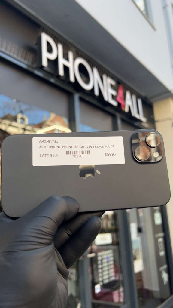 APPLE IPHONE 15 PLUS 128GB PINK EN BLACK, Telecommunicatie, Mobiele telefoons | Apple iPhone, Zo goed als nieuw, Zonder abonnement