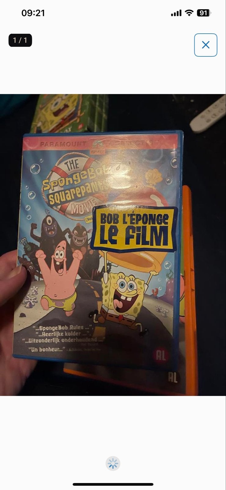 De SpongeBob SquarePants Film DVD - Avontuurlijke Komedie, Cd's en Dvd's, Avontuur, Gebruikt, Alle leeftijden, Nederlands