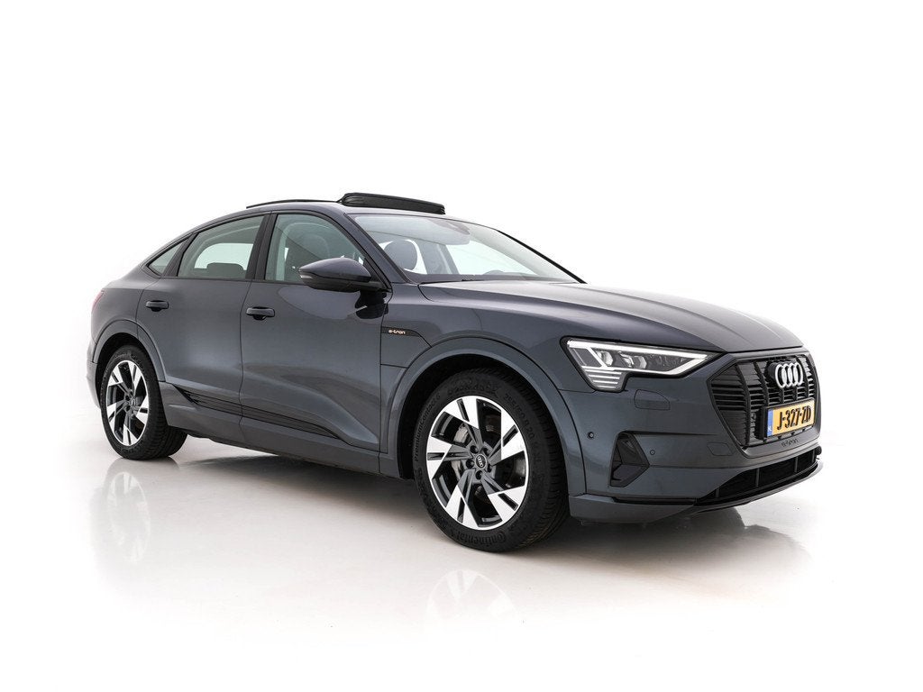Audi e-tron Sportback 55 Quattro 95 kWh ( 3-Fase-11kW) ) [ S, Auto's, Audi, Automaat, 131 €/maand, Zwart, 95 kWh
