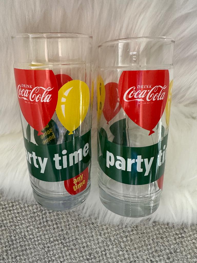Coca Cola Partyglazen, Ophalen of Verzenden, Zo goed als nieuw, Gebruiksvoorwerp