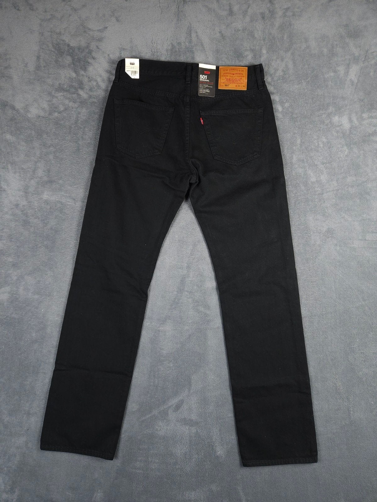 Levis 501 W34 L34 Nieuw Zwart Straight Leg Katoen Denim, ., Zwart, Nieuw, Ophalen of Verzenden