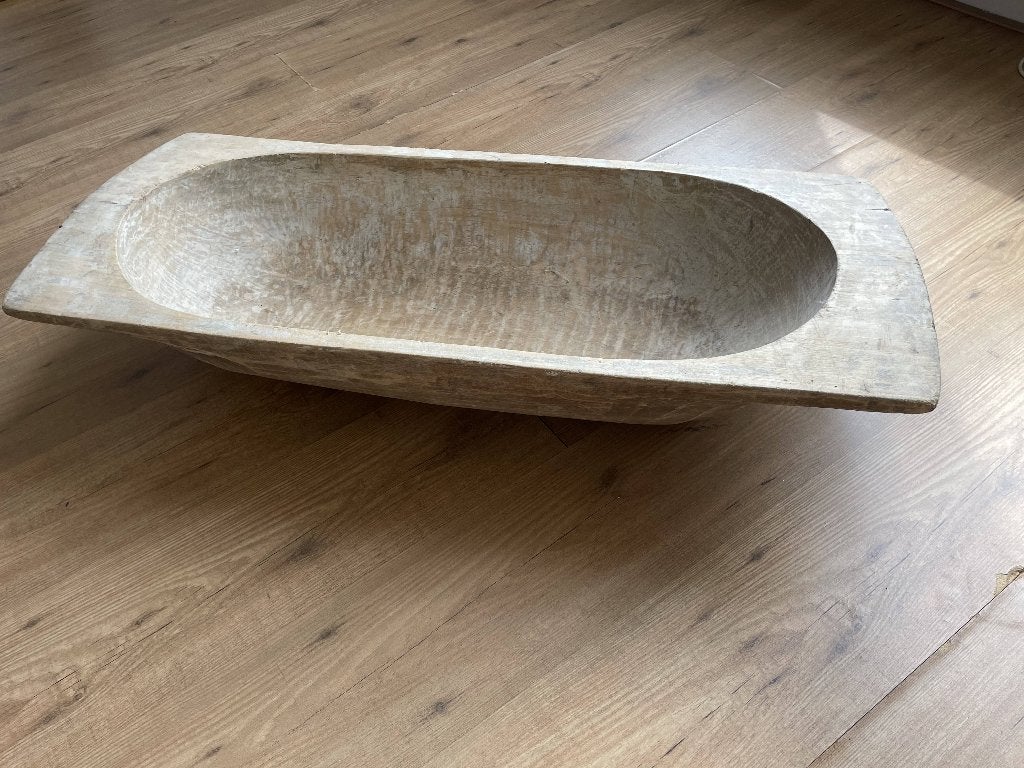 Grote houten trog, Huis en Inrichting, Ophalen, Overige typen, Zo goed als nieuw, Rechthoekig