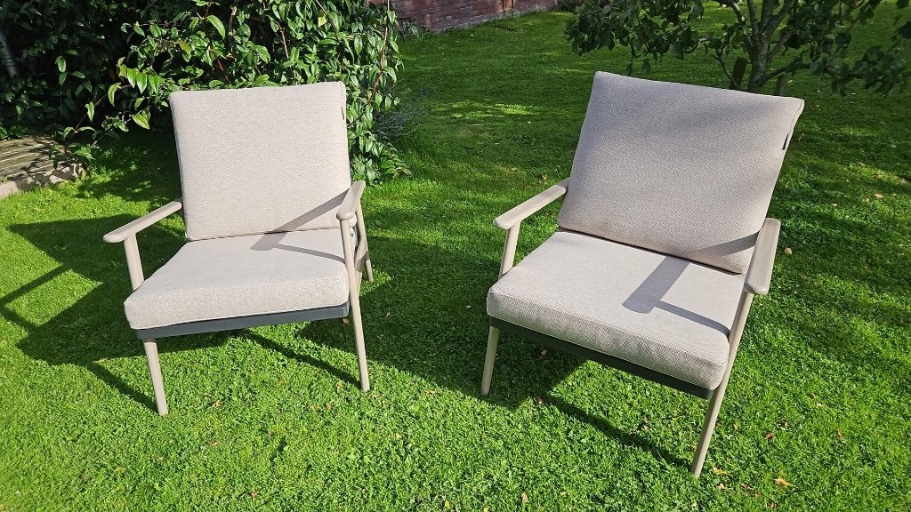 comfortabele en lichte tuinstoelen, Ophalen, Zo goed als nieuw, Aluminium