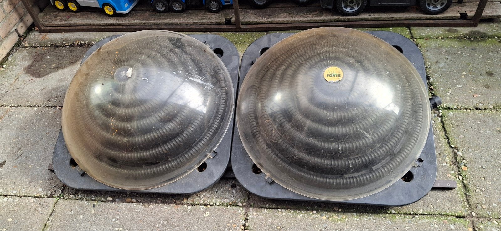 solar bollen 2x, Tuin en Terras, Ophalen