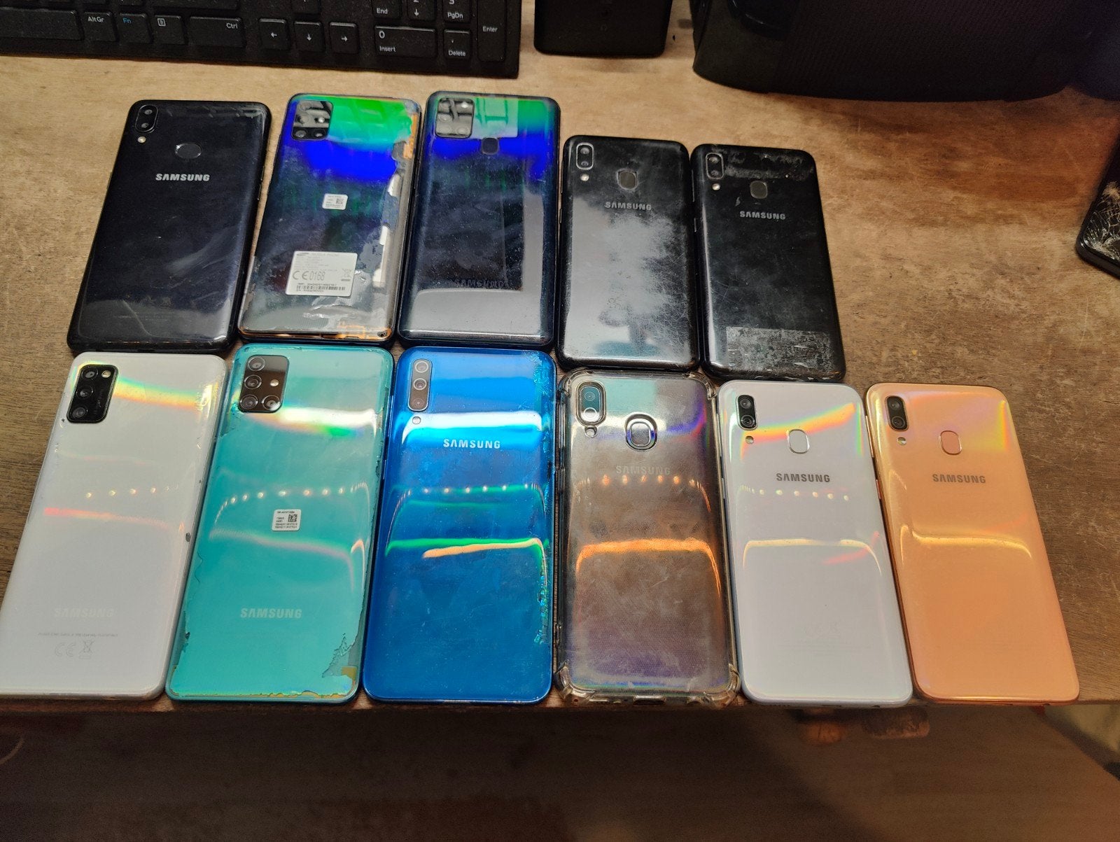 Partij defecte Samsung Galaxy A telefoons, Zwart, Touchscreen, Ophalen of Verzenden, 64 GB