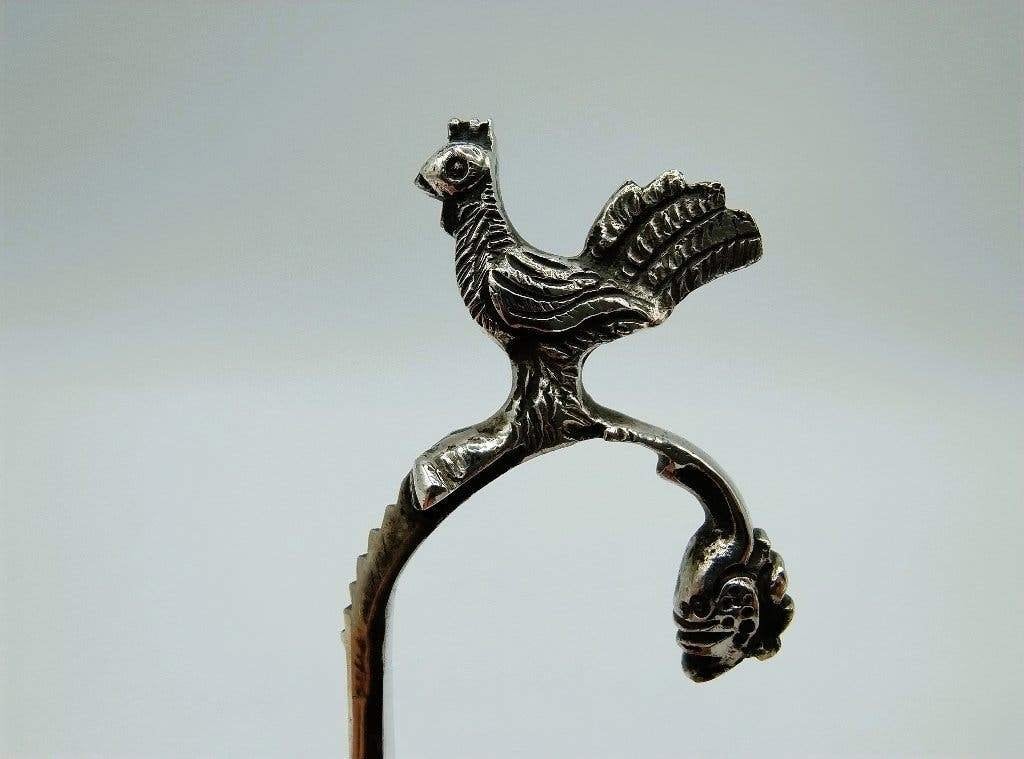 Zilveren strooilepel, J. van de Dussen, Schoonhoven, 1919, Verzenden, Zilver