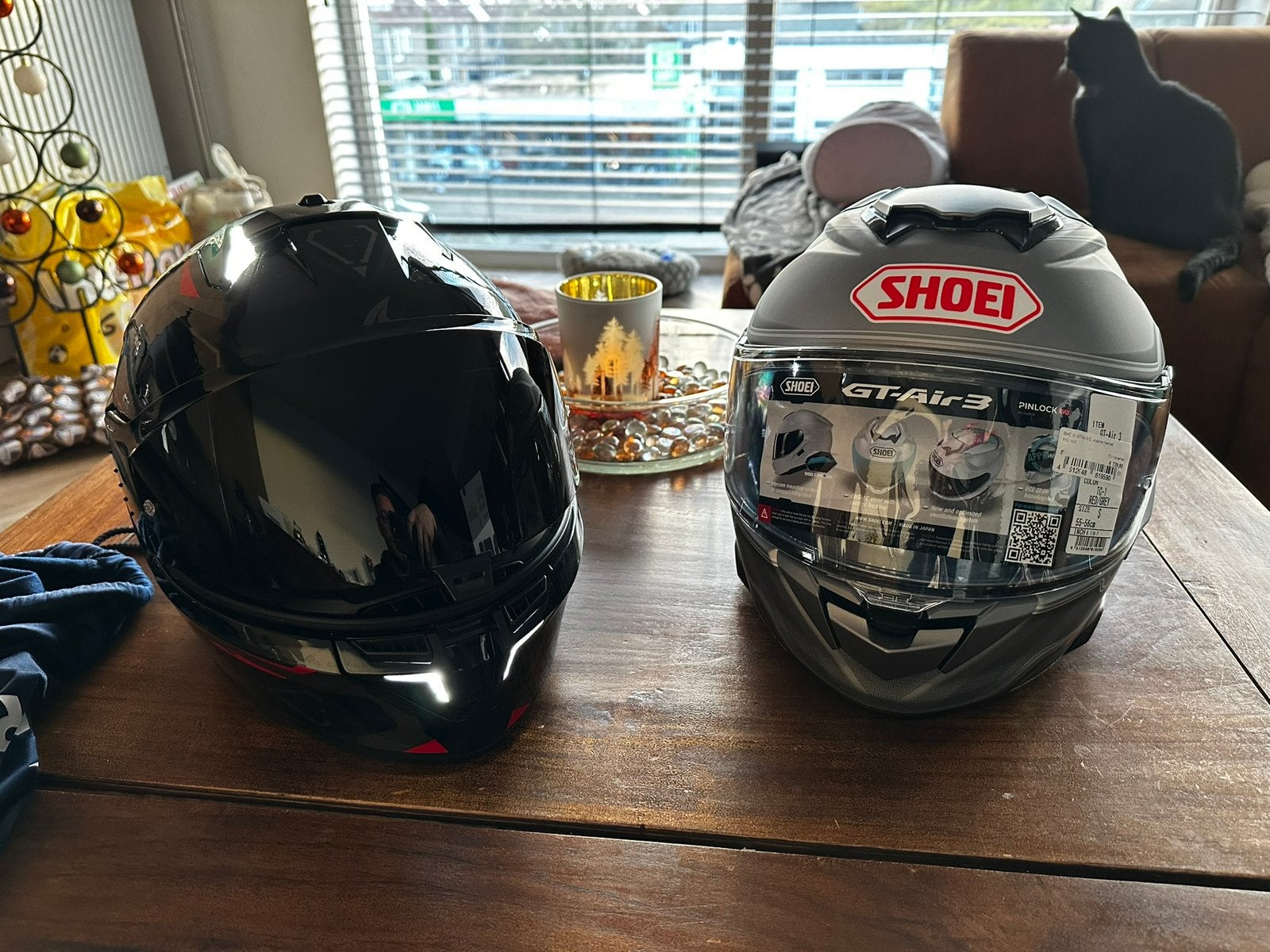 Nieuwe grijze shoei gt air 3 met comlink srl mesh, M, Dames, Integraalhelm, Shoei