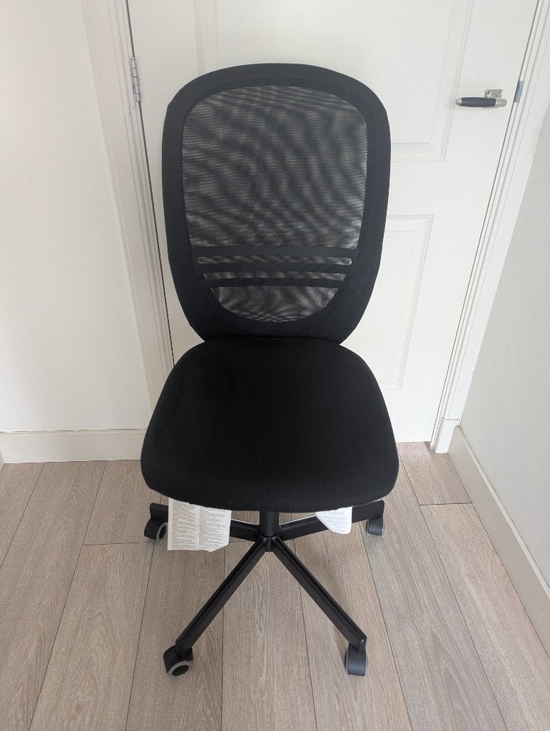 Ikea Flintan Office Chair, Ophalen, Gebruikt, Zwart, Bureaustoel