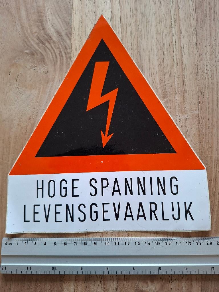 Sticker hoog spanning, Ophalen of Verzenden, Zo goed als nieuw, Overige typen