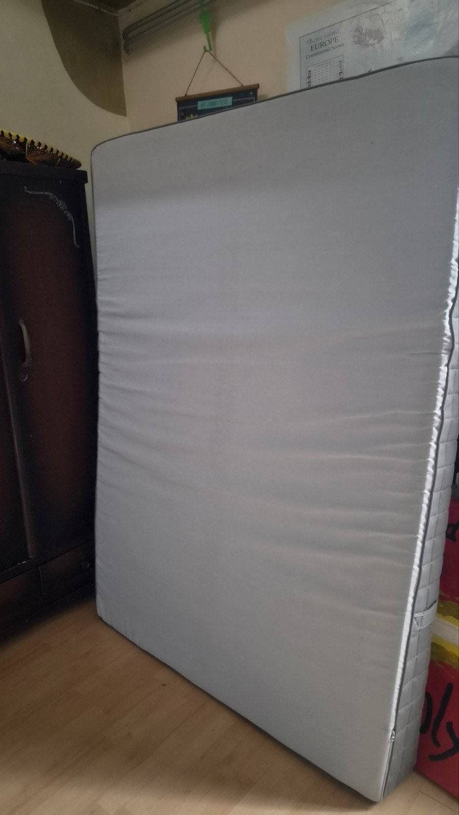 matras met topper in goede staat, Ophalen, Gebruikt, Tweepersoons, 140 cm
