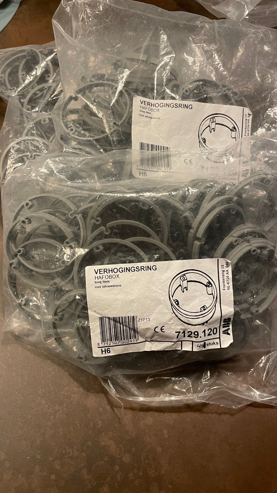 145x ABB verhogingsring 6mm, Ophalen of Verzenden, Nieuw, ABB, Overige typen