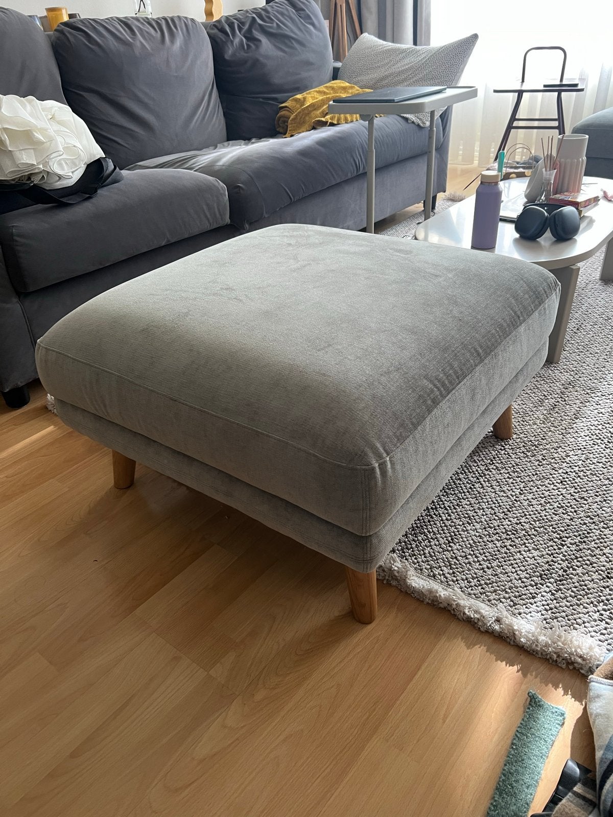 Alfred poef / hokker van Sofa Company, Vierkant, Ophalen of Verzenden, Zo goed als nieuw, 75 tot 100 cm