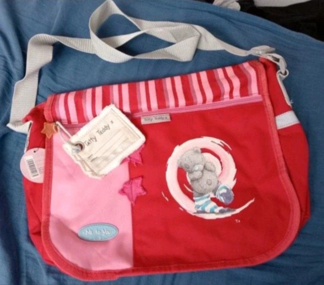 Nieuw: rood/roze "me to you" schoudertas., Minder dan 30 cm, Nieuw, Ophalen of Verzenden, Schoudertas