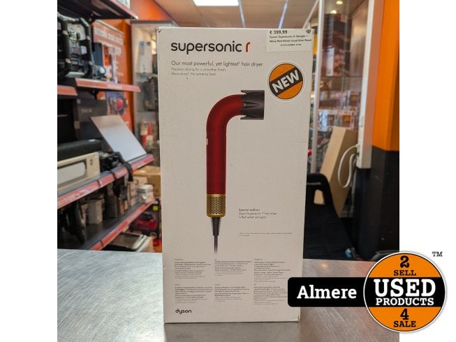 Dyson Supersonic R Straight + Wavy Red Velvet Goud fohn Rood, Dyson, Nieuw, Support@dyson.com, Tetbury Hill
Malmesbury, Wiltshire SN16 0RP
United Kingdom