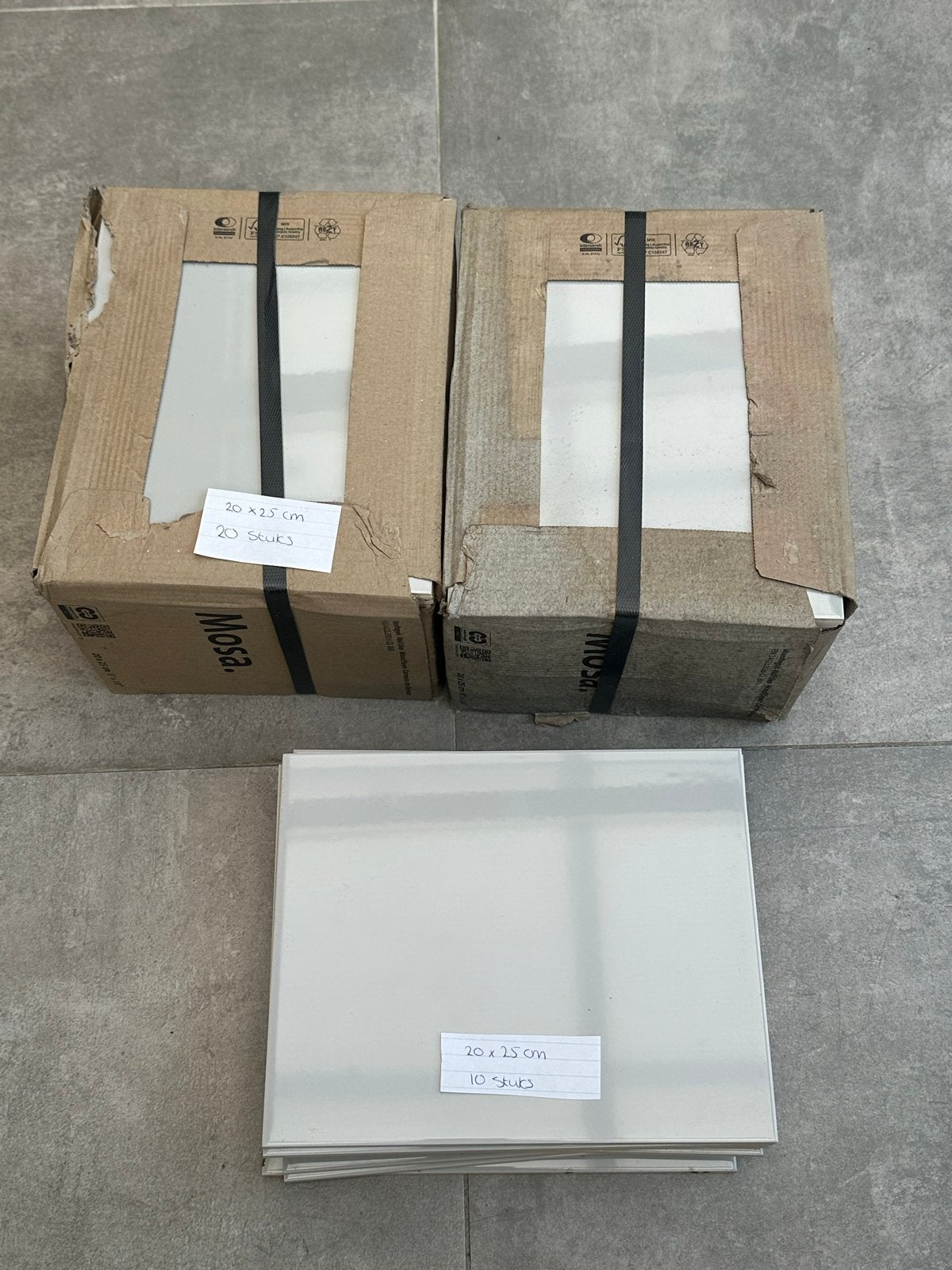 Mosa tegels 20x25 cm - 50 stuks (nieuw), Doe-het-zelf en Verbouw, Tegels, Nieuw, Ophalen of Verzenden, 20 tot 40 cm, Minder dan 5 m²