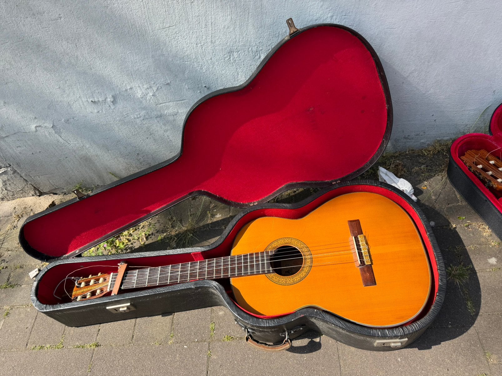 Kasuga klassieke gitaar – Made in Japan – incl. harde koffer, Ophalen, Zo goed als nieuw, Klassieke of Spaanse gitaar