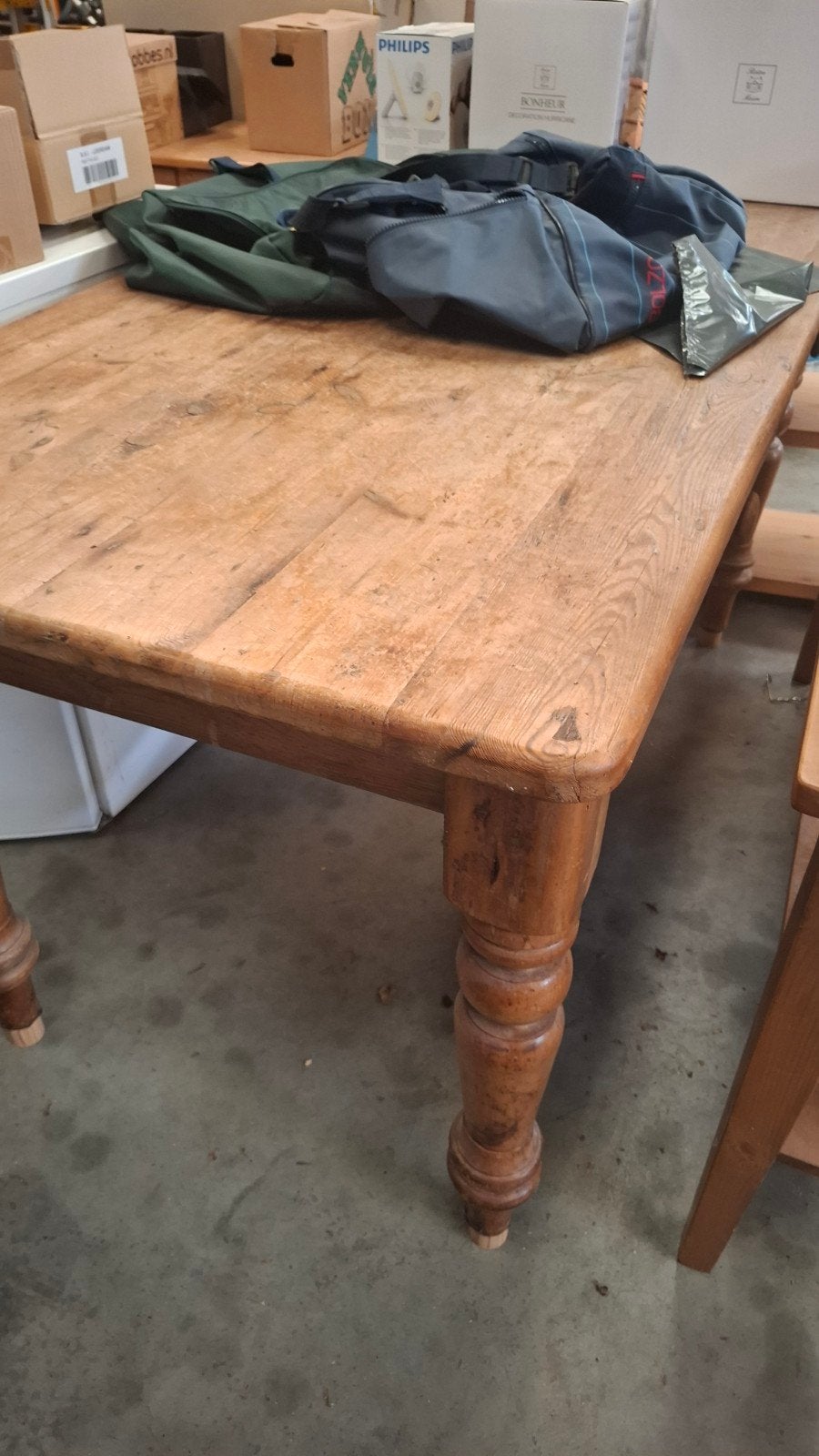 Rustieke houten grenen eettafel met lade, Antiek en Kunst, Antiek | Meubels | Tafels, Ophalen