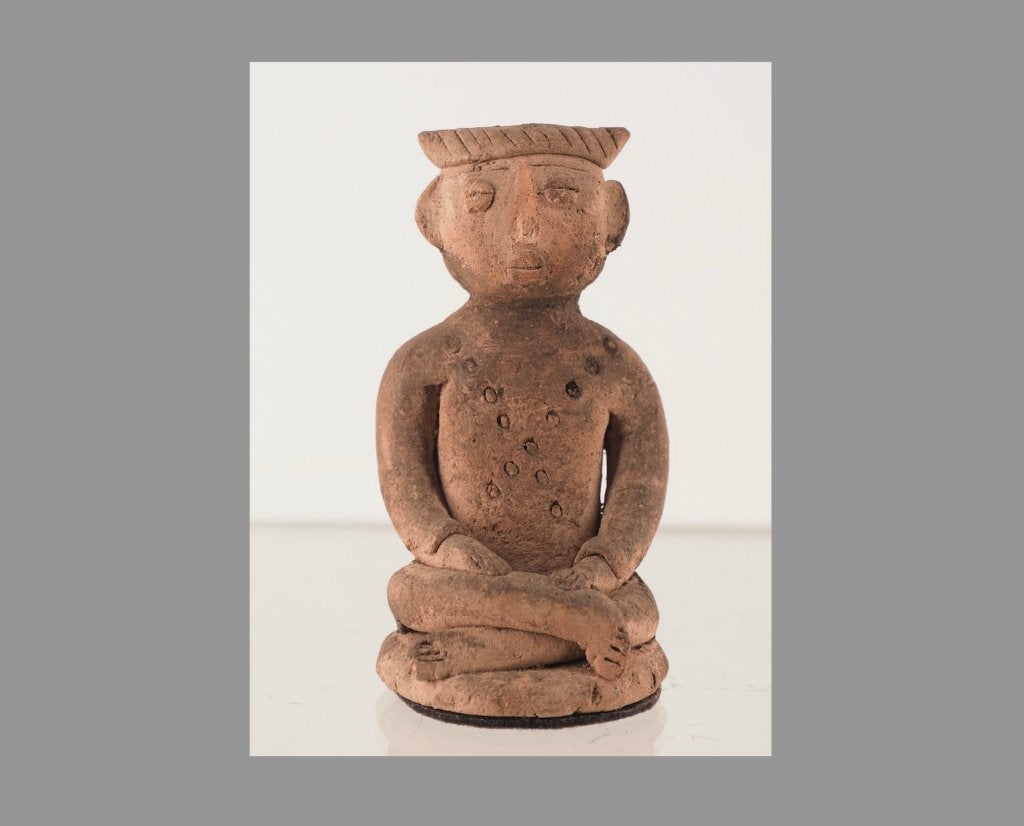 Terracotta Javaanse bruidegom Loro Blonyo (170725-06), Antiek en Kunst, Ophalen of Verzenden