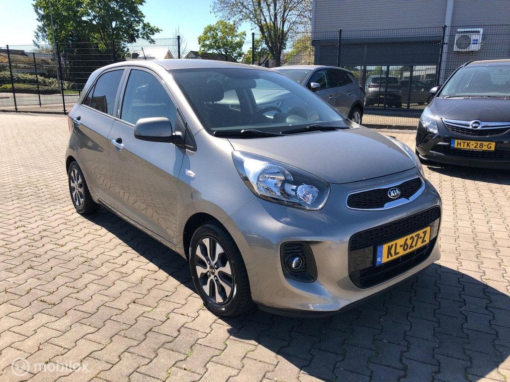 Kia Picanto 1.0 CVVT NAVI CAMERA CRUISE CONTR TRH ELL PAK, Stof, Gebruikt, 4 stoelen, Beige