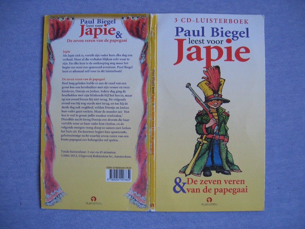 3CD Paul Biegel leest voor: Japie + De veren van de papegaai, Ophalen of Verzenden, Paul Biegel, Cd