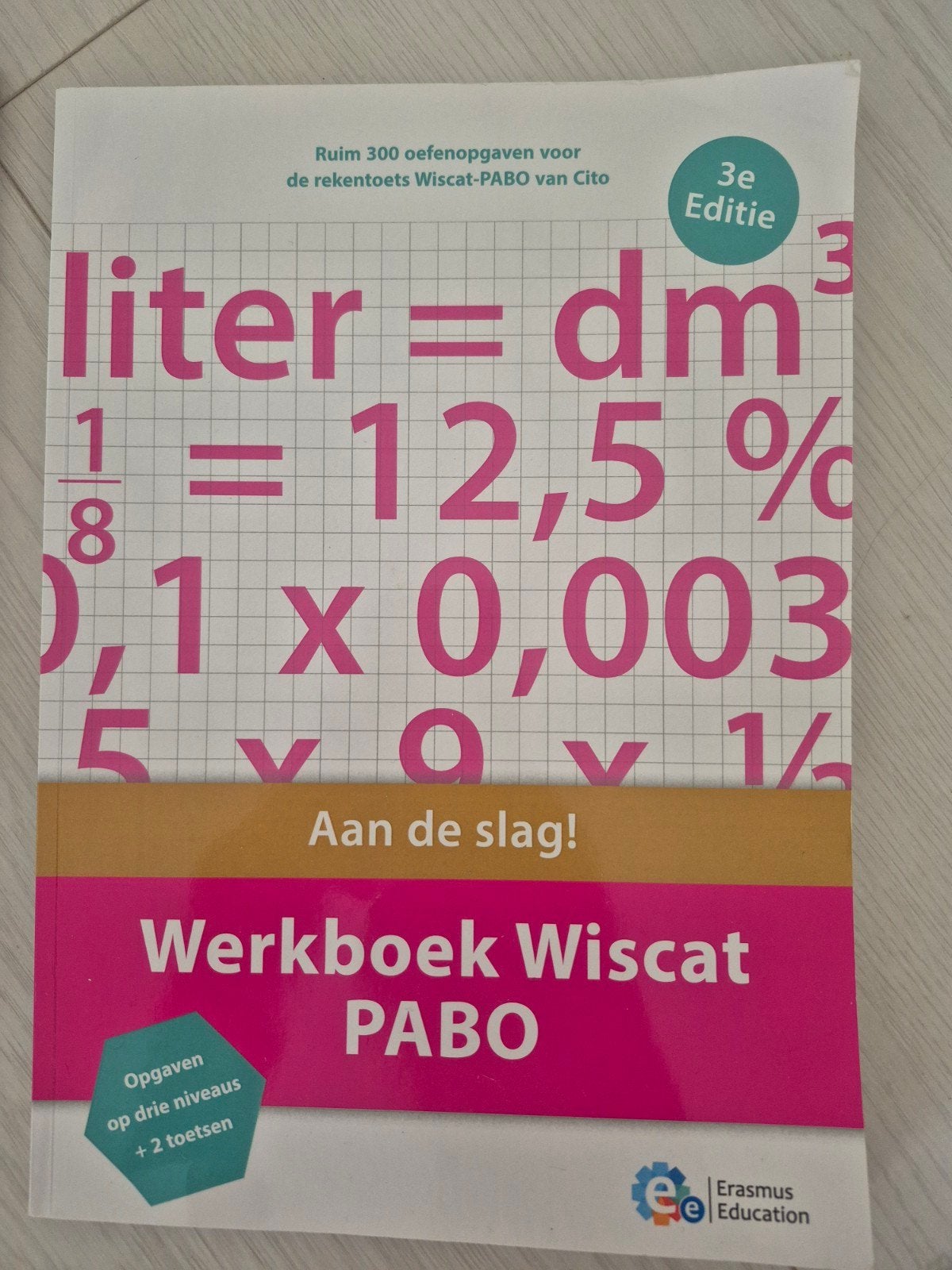 Werkboek Wiscat PABO 3e Editie - Ruim 300 oefenopgaven, Wiskunde A, Cito, Ophalen of Verzenden, Zo goed als nieuw