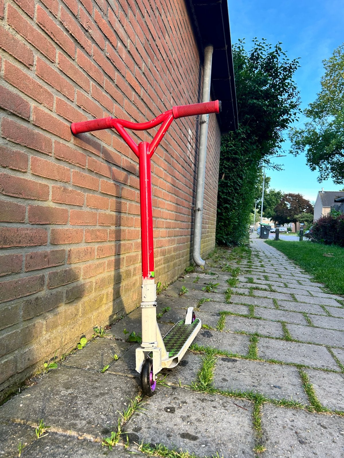 Rood Met Witte Stuntstep, Ophalen, Gebruikt, Gewone step