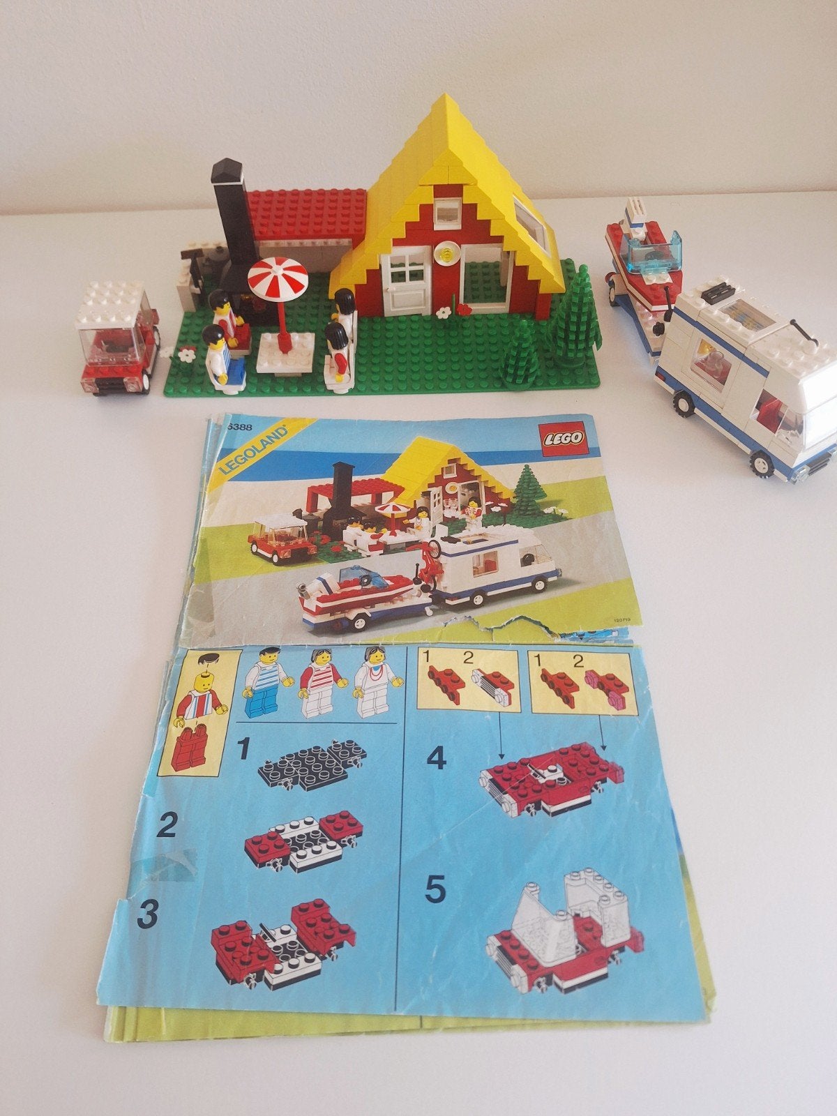 LEGO Legoland 6388 Holiday Home uit 1987, Gebruikt, Lego, Ophalen of Verzenden, Compleet